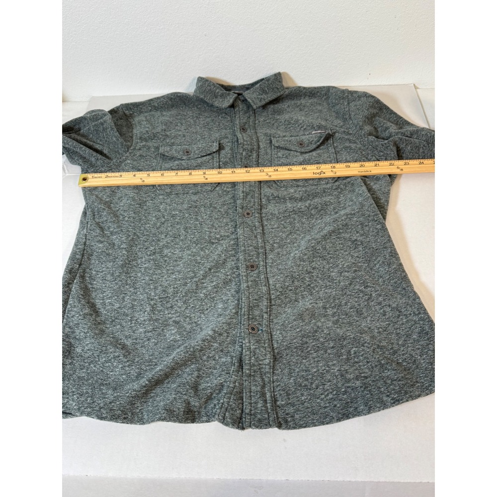 Eddie Bauer Mens Gray Button Up Shirt Jacket Medium Long Sleeve Pockets - Picture 6 of 10